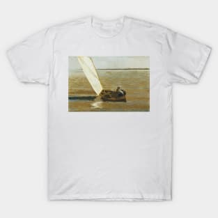 Sailing by Thomas Eakins T-Shirt